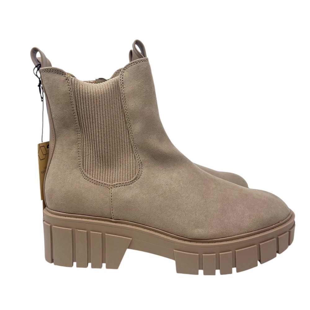 Madden NYC brown faux suede Chelsea boot women’s size 9 1/2 NWT